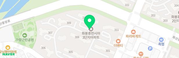 화봉휴먼시아 3단지 (놀이터3, 310동) 지도 이미지