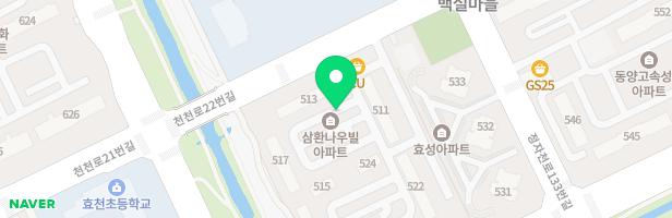삼환나우빌아파트 528동 옆 놀이터 지도 이미지
