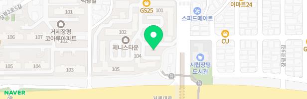제니스타운 APT 놀이터 지도 이미지