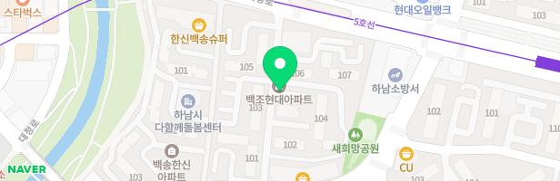 백조현대아파트 어린이놀이터(관리동) 지도 이미지
