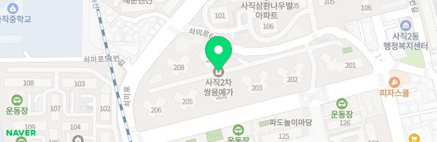 사직2차쌍용예가 207동 어린이놀이터-2 지도 이미지