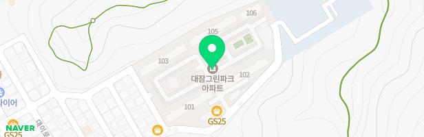 대잠그린파크 101동 뒤 놀이터 지도 이미지