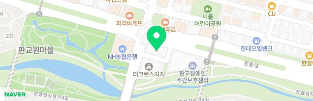 열린하늘문교회 실내놀이터 지도 이미지