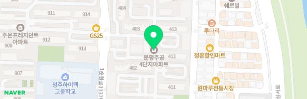 분평주공4-1 414동 앞 놀이터 지도 이미지