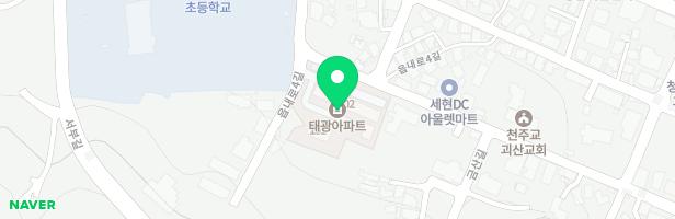 태광아파트 101동 옆 놀이터 지도 이미지