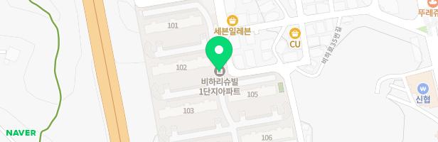비하계룡리슈빌 정문놀이터(101동 앞) 지도 이미지