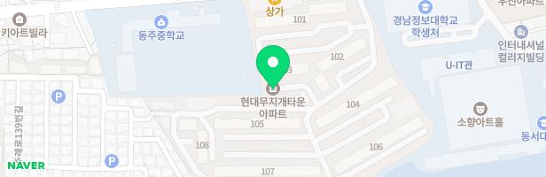 현대무지개타운 104동 놀이터 지도 이미지