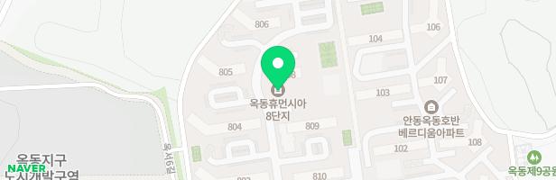 옥동휴먼시아 8단지 802동 앞 어린이놀이터 지도 이미지