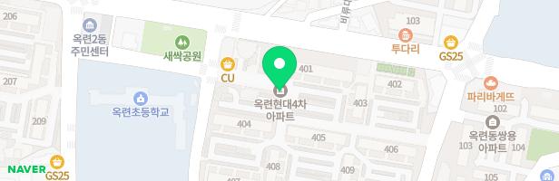 옥련4차현대아파트 407동 놀이터 지도 이미지