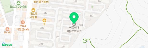 이동현대홈타운 109동 앞 지도 이미지