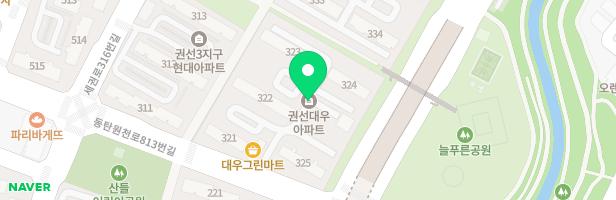 대우아파트 323동 앞 놀이터 지도 이미지