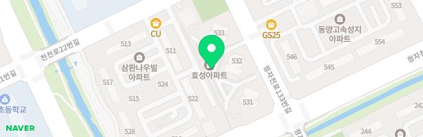 백설마을효성아파트 어린이놀이터(조합,그네만검사) 지도 이미지
