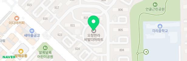 한라비발디아파트 821동 뒤 놀이터1(숲속어린이놀이터) 지도 이미지