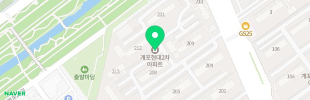 개포2차현대아파트 내 207동 놀이터 지도 이미지