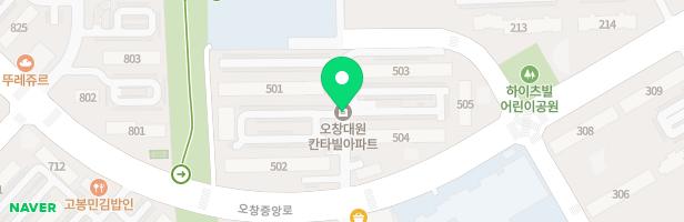 오창대원칸타빌아파트내 놀이터(504동) 지도 이미지