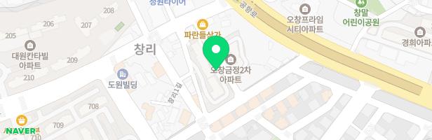 오창금정아파트 어린이놀이터 지도 이미지