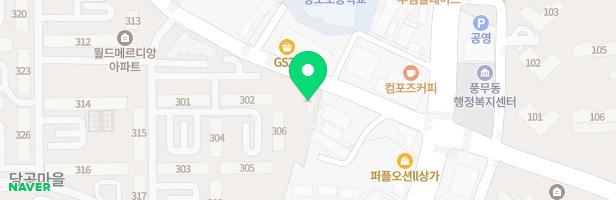 월드메르디앙아파트 319동 놀이터 지도 이미지