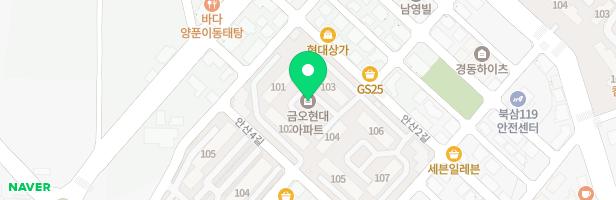 금오현대아파트 101동 옆 놀이시설 지도 이미지