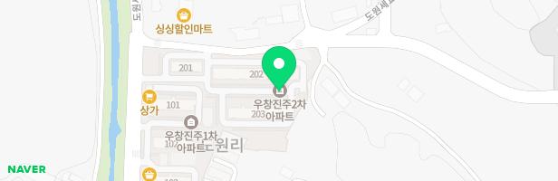 우창진주2차아파트내 놀이터 지도 이미지