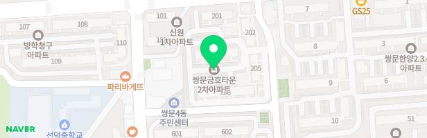 금호2차아파트 2동 앞어린이놀이터 지도 이미지