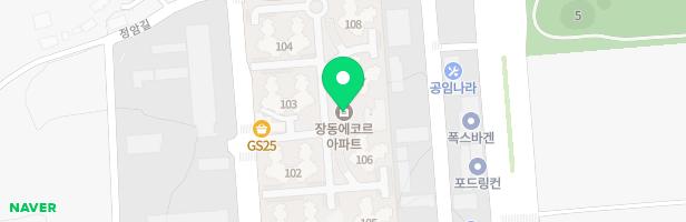 장동 에코르101측면면놀이터 지도 이미지