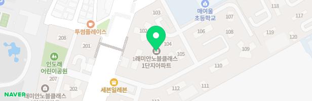 수원인계 래미안아파트 1단지 어린이놀이터2(104동) 지도 이미지