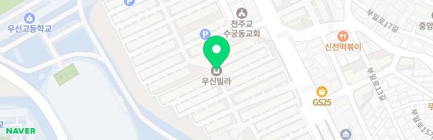우신빌라 1동 옆 어린이놀이터 지도 이미지
