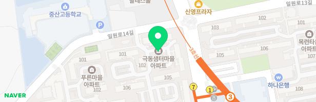 수서샘터마을아파트 101동 놀이터 지도 이미지