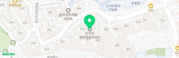 돈의문센트레빌아파트 205동 앞 놀이터 지도 이미지
