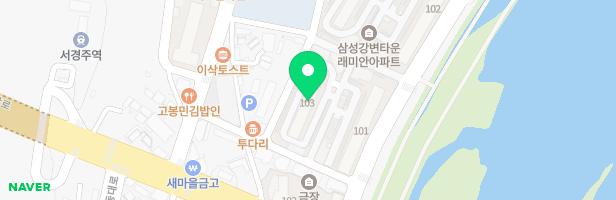 삼성강변아파트 103동 옆 어린이놀이터 지도 이미지