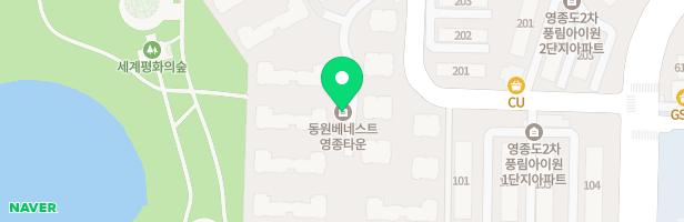 동원베네스트영종타운 105동 놀이터 지도 이미지