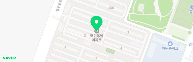 매탄동 동남아파트 내 놀이터 지도 이미지