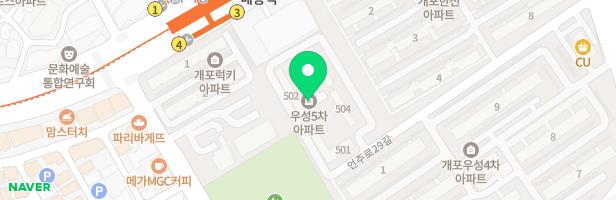 개포우성5차아파트 놀이터 지도 이미지