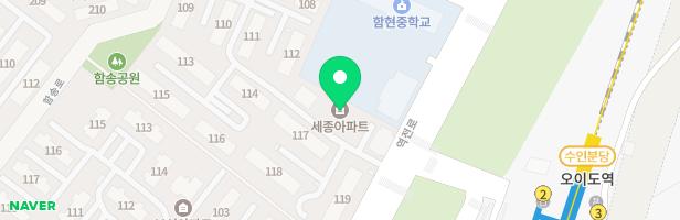 세종1차아파트 104동 앞 놀이터 지도 이미지