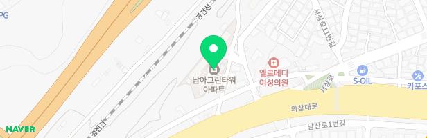 남아그린타워 놀이터 지도 이미지