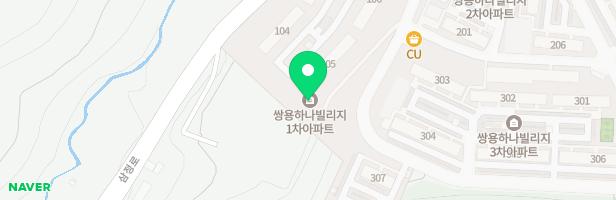 쌍용하나빌리지아파트 놀이터 (105동 옆) 지도 이미지