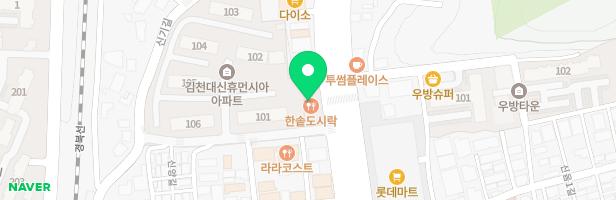 김천대신휴먼시아 102동앞 놀이터 지도 이미지