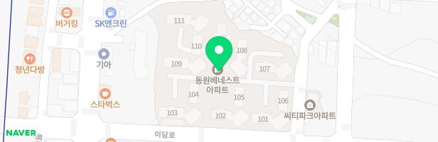 동원베네스트 106동앞 어린이 놀이터 지도 이미지