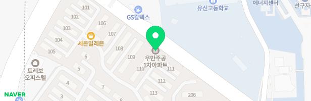 우만주공1단지 관리동 옆 놀이터 지도 이미지