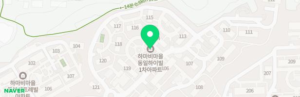 동일하이빌1차아파트 관리실뒤 어린이 놀이터 지도 이미지