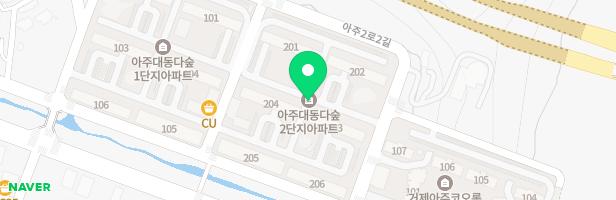 대동다숲 206동앞 2단지2놀이터 지도 이미지