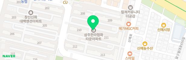 시지삼주한라협화타운 1놀이터 지도 이미지