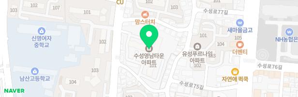 수성영남타운 101동 앞 놀이터 지도 이미지