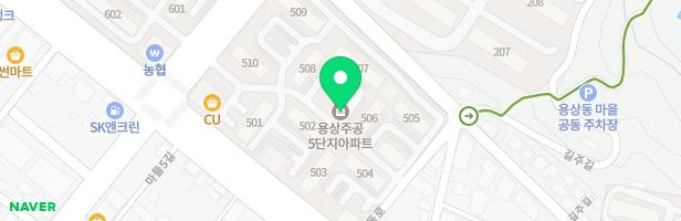용상5주공 아파트 어린이 놀이터 지도 이미지