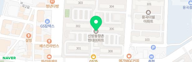 향촌현대아파트(302동 앞) 놀이터 지도 이미지