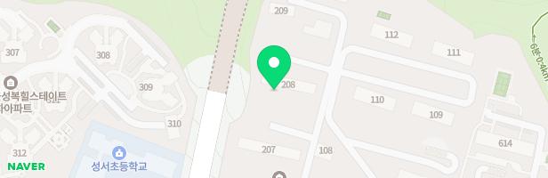 성복센트럴자이 아파트 놀이터3(208동) 지도 이미지