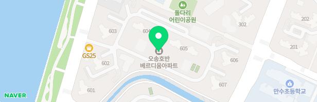 호반베르디움아파트 605동 앞 놀이터2 지도 이미지