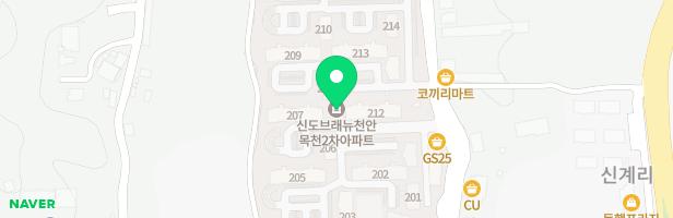 목천신도브래뉴2차(1놀이터) 지도 이미지