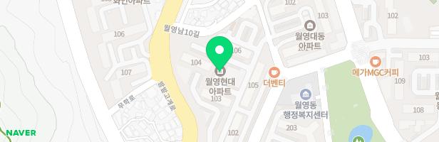 월영현대아파트 104동 놀이터(704-1) 지도 이미지