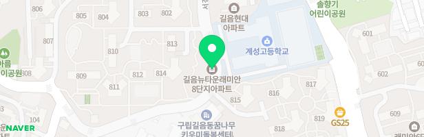 [길음동]삼성래미안(길음뉴타운8단지) 810동 지도 이미지